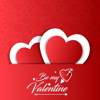 be-my-valentine-card-with-red-pattern-background_1142-1737