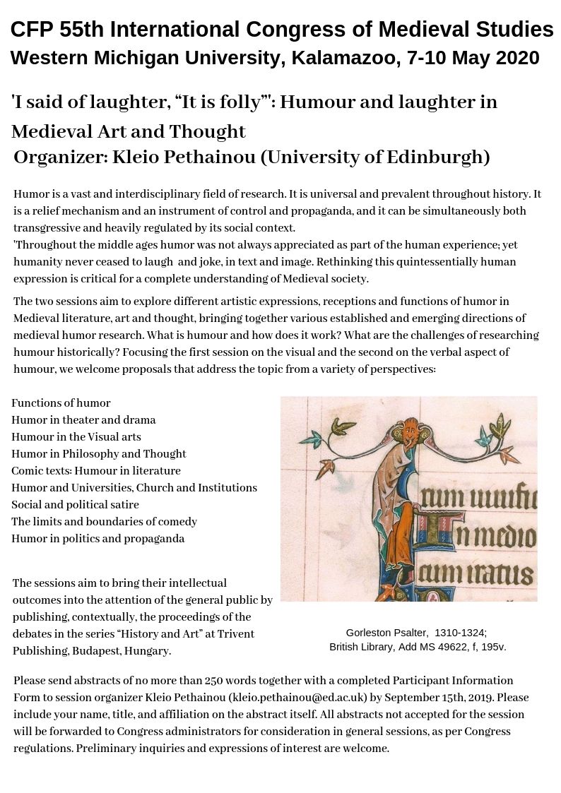 Call for Papers Special Session at ICMS 2020 Kalamazoo, MI, May 7-10, 2020 (3)